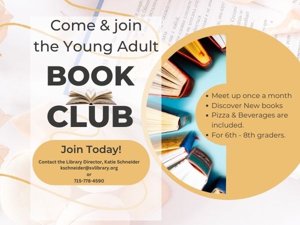 Teen Book Club (6th-8th grade)!