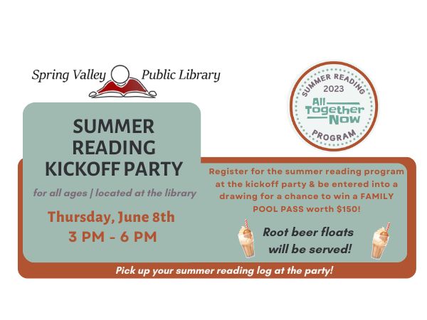 Summer Reading Kickoff Party for all AGES!